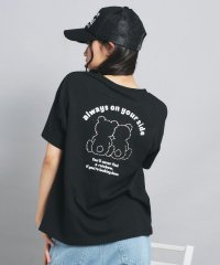PINK-latte/接触冷感ペアくまちゃんビッグTシャツ/508326442