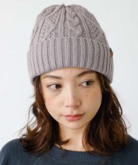 Rouge vif la cle/【RUBEN/ルーベン】ケーブル裏ボアニット帽/RUS－7092【WEB限定】/508326610