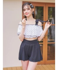 Resort Island/花柄・ドット柄×オフショル水着 スイムウェア 3点セット/508326636