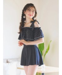 Resort Island/花柄・ドット柄×オフショル水着 スイムウェア 3点セット/508326636