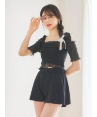 Resort Island/シャーリング×オフショル水着 スイムウェア 3点セット/508326642
