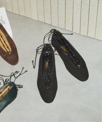 GRISE/《予約》GRISEレザーメタルボールツキバレリーナ/508326668
