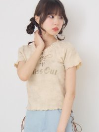 Emsexcite/エムズエキサイト ems excite レースアップロゴTEE/508327209