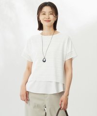 J.PRESS LADIES/【WEB限定カラーあり・洗える】レースドッキング カットソー/508327754