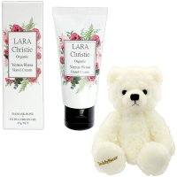 Sears/シアーズ Sears ララクリスティー ハンドクリーム ヴィーナスローザ付 テディベア ぬいぐるみ ギフトセット ホワイトテディ/504619858