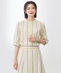 J.PRESS LADIES（LARGE SIZE）/【洗える】ランダムストライプ ブラウス/508210686