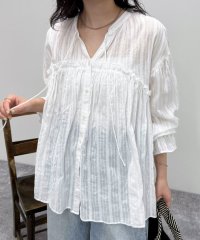 fredy emue/コットンギャザーオーバーブラウス/508278799