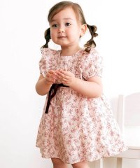 BeBe/【お揃い】コットンローンフラワープリントパフスリーブワンピース(80~100cm/508284453