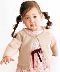 BeBe/クルーネック長袖ニットカーディガン(80~100cm)/508284457