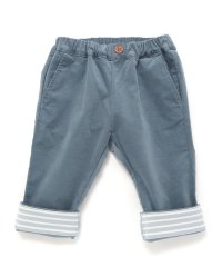 BeBe/シャツコール裾ボーダーテーパードパンツ(80~100cm)/508284465