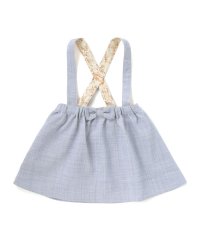 BeBe/リネン調メランジサスペンダー付きギャザースカート(80~100cm)/508284473