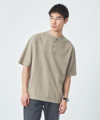 green label relaxing/【別注】＜Healthknit＞GLR ヘンリーネック ピグメント Tシャツ/508316399