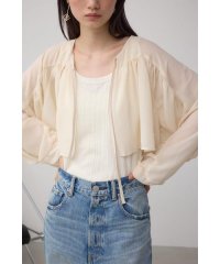 AZUL by moussy/ボリュームギャザーショートボレロ/508325961