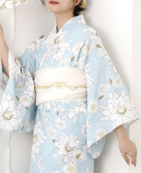 HAPPY EXP/ハッピーキュウビン HAPPY急便 セパレート 浴衣 レディース 浴衣セット 簡単！1人で着れる綿セパレート浴衣2点セット（二部式浴衣+帯）/508326207