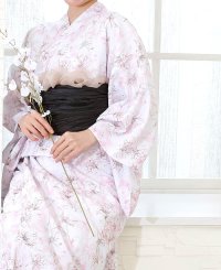 HAPPY EXP/ハッピーキュウビン HAPPY急便 1人で着れる。ワンピース浴衣3点セット（ワンピース+羽織+兵児帯）/セパレート レディース 二部式 和服 和装 花火大会 簡/508326216