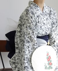 HAPPY EXP/ハッピーキュウビン HAPPY急便 1人で着れる。ワンピース浴衣3点セット（ワンピース+羽織+兵児帯）/セパレート レディース 二部式 和服 和装 花火大会 簡/508326216