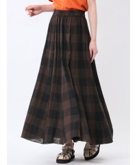 m.f.editorial/エムエフエディトリアル m.f.editorial イノウェーブ/INNOWAVE ガーゼチェック リバーシブルスカート/508326359