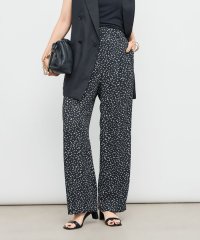 NOLLEY’S/ウォッシャブルバックサテンセミワイドパンツ/508326694
