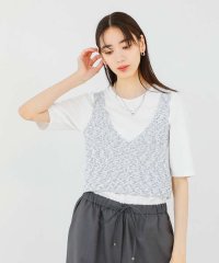 qualite/カスリヤーン畦ニットキャミソール【予約】/508327395