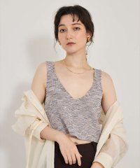 qualite/カスリヤーン畦ニットキャミソール【予約】/508327395