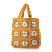 Cーcieー/シー C－cie－ A1012 WOOL CROCHET TOTE/L/508327452