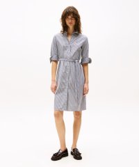 TOMMY HILFIGER/トミー ヒルフィガー TOMMY HILFIGER コットン3/4スリーブシャツワンピース/508327543