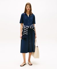 TOMMY HILFIGER/トミー ヒルフィガー TOMMY HILFIGER ボタンニーフレアショートスリーブポロワンピース/508327544