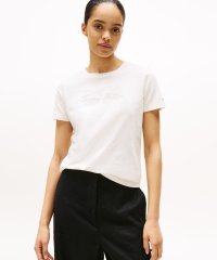 TOMMY HILFIGER/トミー ヒルフィガー TOMMY HILFIGER ルレックススクリプトクルーネックショートスリーブTシャツ/508327545