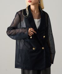 MAGASIN DE MODE Onjna/マガジンデモードオンジェナ MAGASIN DE MODE Onjna メッシュテーラードジャケット XNN/508327726