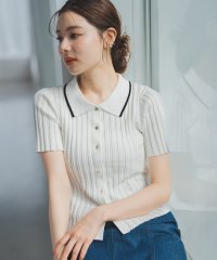 MISCH MASCH/ミッシュマッシュ MISCH MASCH 2025春夏新作 ポロ衿半袖リブニット/508327789