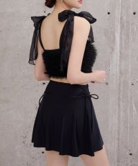 TeddyShop/テディショップ Teddyshop レディース水着 ラメ入りシャギービスチェ風ハイウエストビキニ 上下2点セット 【返品不可商品】/508327916