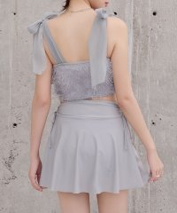 TeddyShop/テディショップ Teddyshop レディース水着 ラメ入りシャギービスチェ風ハイウエストビキニ 上下2点セット 【返品不可商品】/508327916
