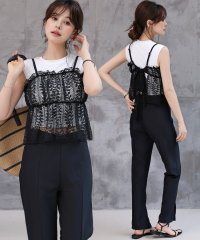 TeddyShop/テディショップ Teddyshop レディース水着 4wayで着られる。レースビスチェ+ロングボトムス+ハイネックビキニ 4点セット [大きいサイズ有] 【返品/508327922