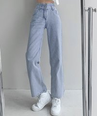 TeddyShop/テディショップ Teddyshop レディース ハイウエストバッククロスストレートデニムパンツ/508327928