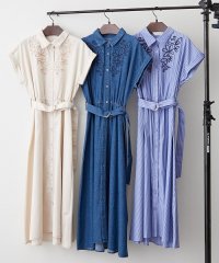 NICE CLAUP/OLIVE des OLIVE OUTLET/【RMAF】胸コード刺繍シャツワンピース/508328194