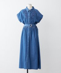 NICE CLAUP/OLIVE des OLIVE OUTLET/【RMAF】胸コード刺繍シャツワンピース/508328194