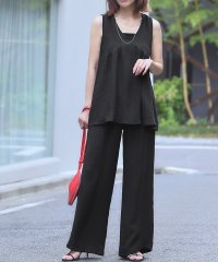 Ampirula/アンピルーラ Ampirula 【2025SS】リネンタッチ セットアップ Aライントップス ワイドパンツ 上下セット/508328251