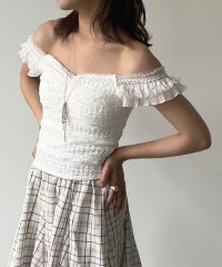 Jewelobe/ジュエローブ Jewelobe ショルダーレースフリルトップス/508328263