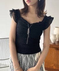 Jewelobe/ジュエローブ Jewelobe ショルダーレースフリルトップス/508328263