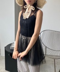 Jewelobe/ジュエローブ Jewelobe シアーチュールパネルペプラムチュニック/508328264