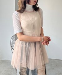 Jewelobe/ジュエローブ Jewelobe シアーチュールパネルペプラムチュニック/508328264