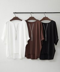 NICE CLAUP/OLIVE des OLIVE OUTLET/【人気シリーズ！】ネックレス刺繍2WAYTシャツ/508328318