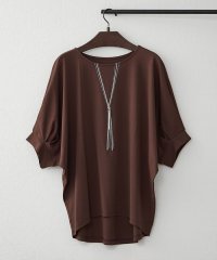 NICE CLAUP/OLIVE des OLIVE OUTLET/【人気シリーズ！】ネックレス刺繍2WAYTシャツ/508328318