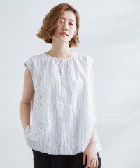 grove/裾のボリュームが今年気分　ストライプバルーンブラウス/508328327