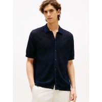 TOMMY HILFIGER/トミー ヒルフィガー TOMMY HILFIGER ストラクチャーオープンニットオーバーシャツ/508328885