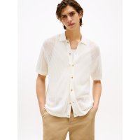 TOMMY HILFIGER/トミー ヒルフィガー TOMMY HILFIGER ストラクチャーオープンニットオーバーシャツ/508328885