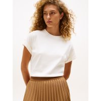 TOMMY HILFIGER/トミー ヒルフィガー TOMMY HILFIGER ゴールドボタンクルーネックショートスリーブTシャツ/508328917