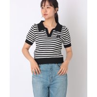STYLEBLOCK/スタイルブロック STYLEBLOCK ボーダー柄半袖襟付きニット/508328927