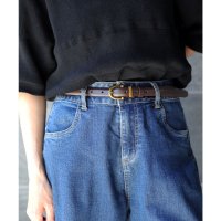 florge/フロージュ florge 【3サイズ展開】Cバックルレザータッチナローベルト （L/M/S）/508328974