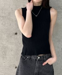 me Jane/ミージェーン me Jane リブハイネックノースリーブニットトップス/508329249
